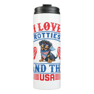 Termo Amo a Rotties y a los Estados Unidos