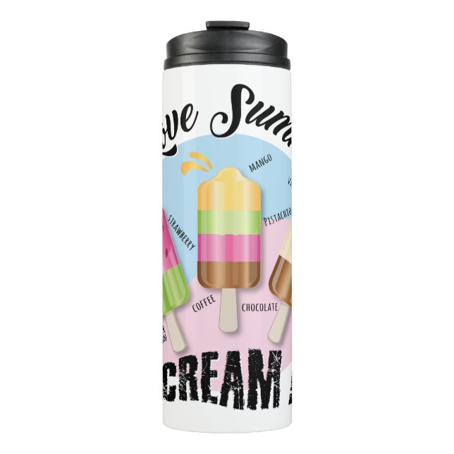 Termo Amo el verano - ¡¡¡Grito!!! Tiempo de vacaciones (Anverso)