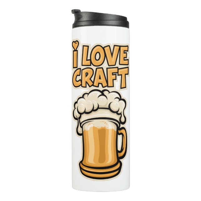 Termo Amo La Cerveza Artesanal (Rotado hacia la derecha)