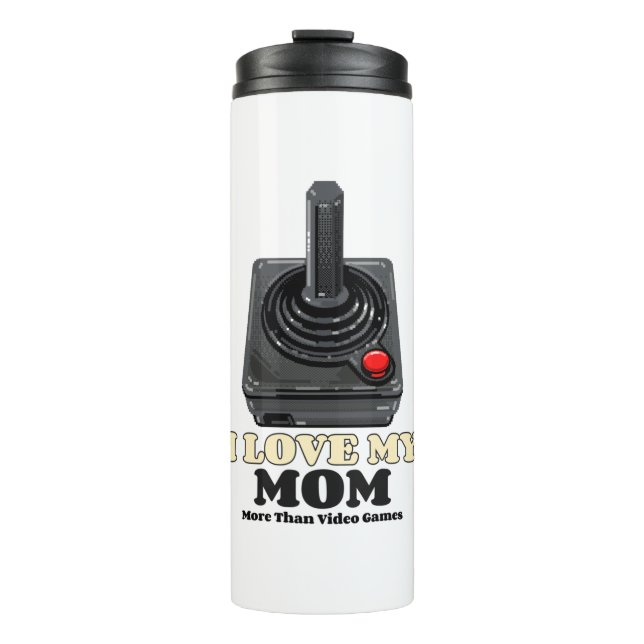 Termo Amo más a mi mamá que a los videojuegos (Anverso)