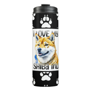 Termo Amo Mi Shiba Inu   Propietario de perros