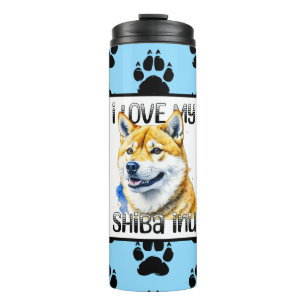 Termo Amo Mi Shiba Inu   Propietario de perros