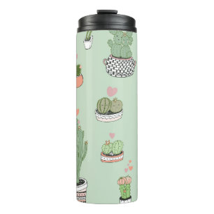 Termo Amor Cactus: Patrón Personalizado.