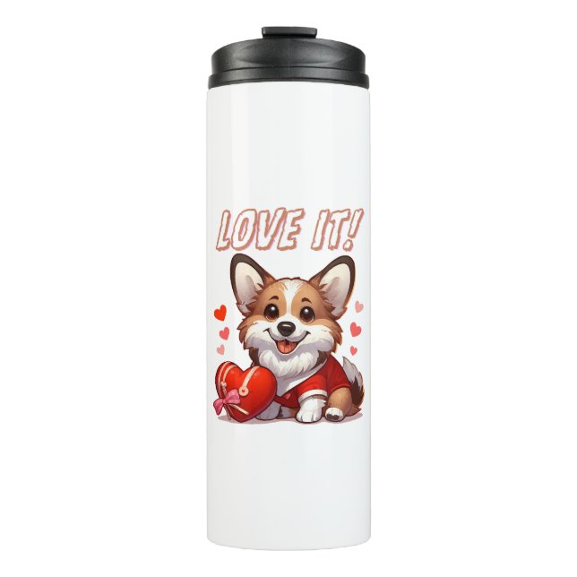 Termo Amor de Corgi Adorable (Anverso)