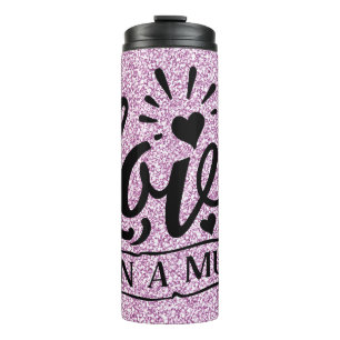 Termo Amor En Una Mugre Con Corazones