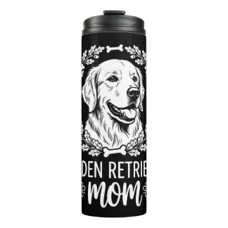Termo amor por los perros y regalo de golden retriever