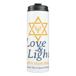 Termo Amor y luz | Familia simple de Hanukkah