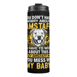 Termo Amstaff Dog Mom American Staffordshire Terrier