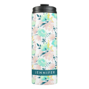 Termo Añada su modelo el floral conocido de la