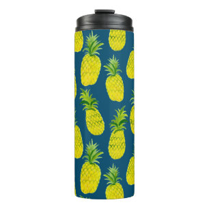 Termo ¡Añade tu propio texto! Pineapple Fiesta Watercolo