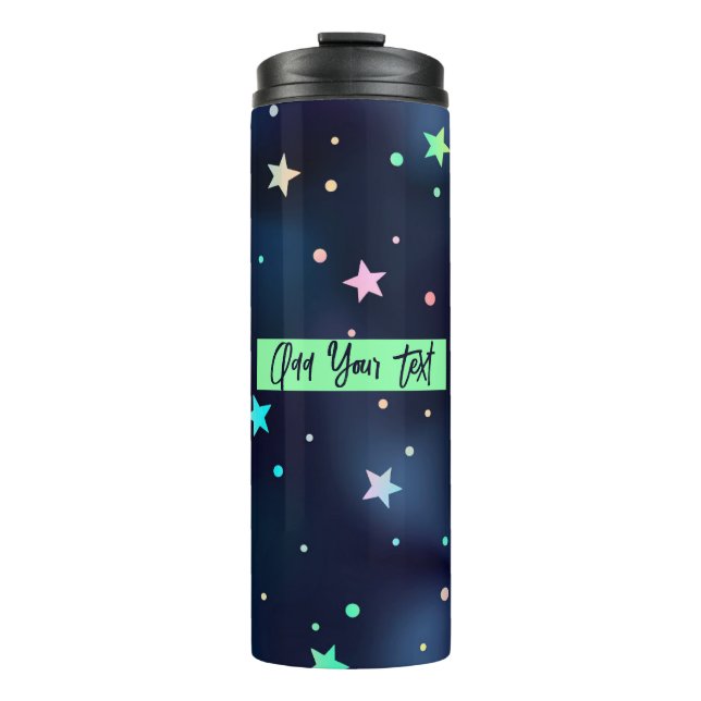 Termo Añade tu texto --Taza térmica con aislamiento (Anverso)