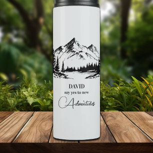 Termo Añadir montañas y arroyo con nombre