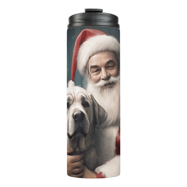Termo Anatolian Shepherd con Navidades de Santa Claus (Anverso)