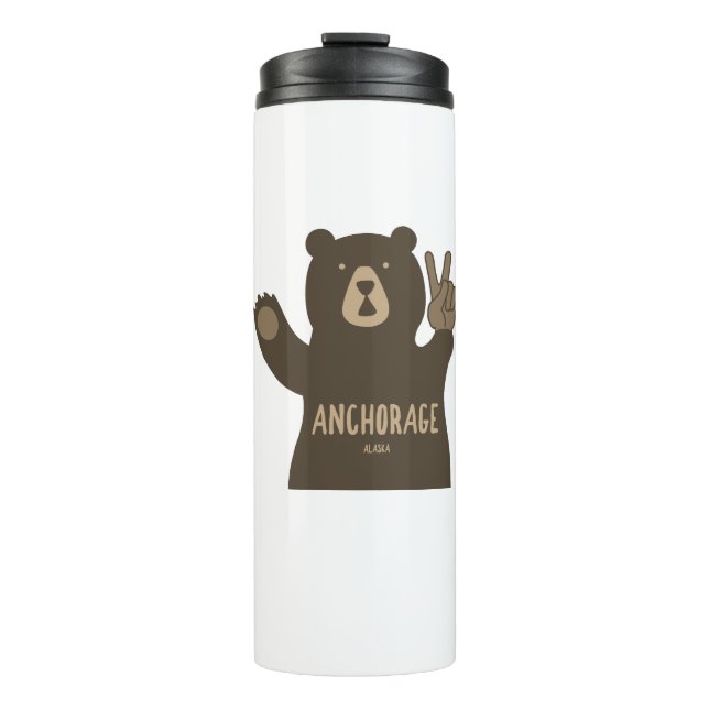 Termo Anchorage Alaska Peace Bear (Anverso)