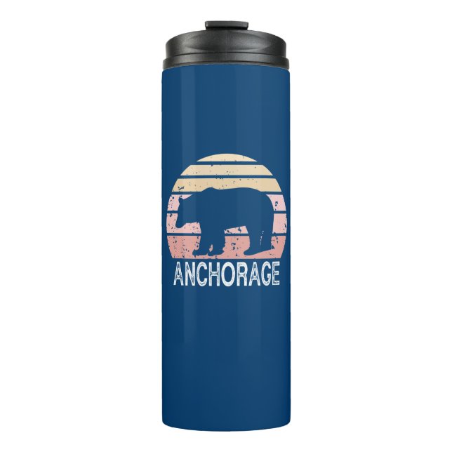 Termo Anchorage Alaska Retro Bear (Anverso)