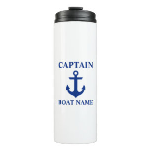 Termo Anclaje de nombre de capitán náutico