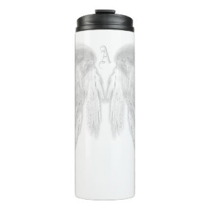 Termo ANGEL WINGS Monograma Personalizado blanco