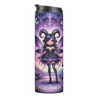 Angelina Purple Gothic Fairy Escorpio Cuernos Zodi