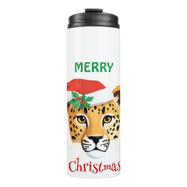 Termo Animales divertidos de Safari leopardo de Cheetah  (Anverso)