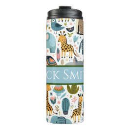 Termo Animales zoológicos personalizados beben tumbler