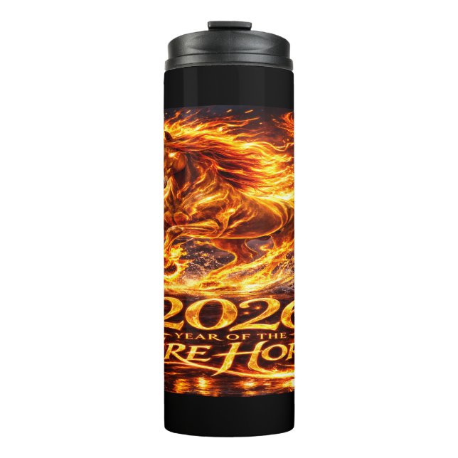 Termo Año del Caballo de Fuego 2026 (Anverso)