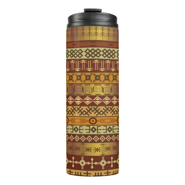 Termo Antecedentes con motivos étnicos africanos (Anverso)