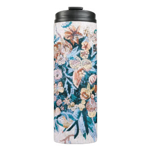 Termo Antiguo Roma Elegante Mezquita Floral Azul