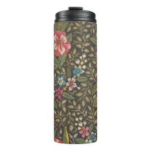 Termo Antiguo toile francés de Jouy ramas florales de lo