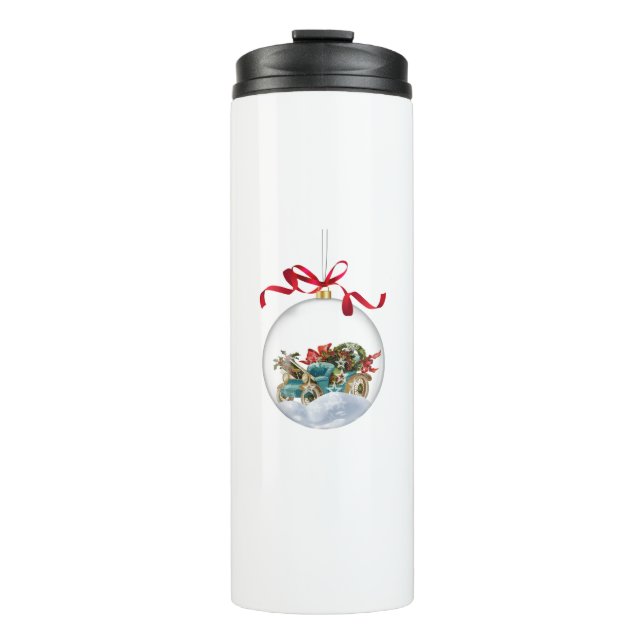 Termo Antique Car in a Clear Christmas Bauble (Anverso)