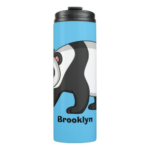 Termo Aoso panda alegre y lindo con personalizado de flo