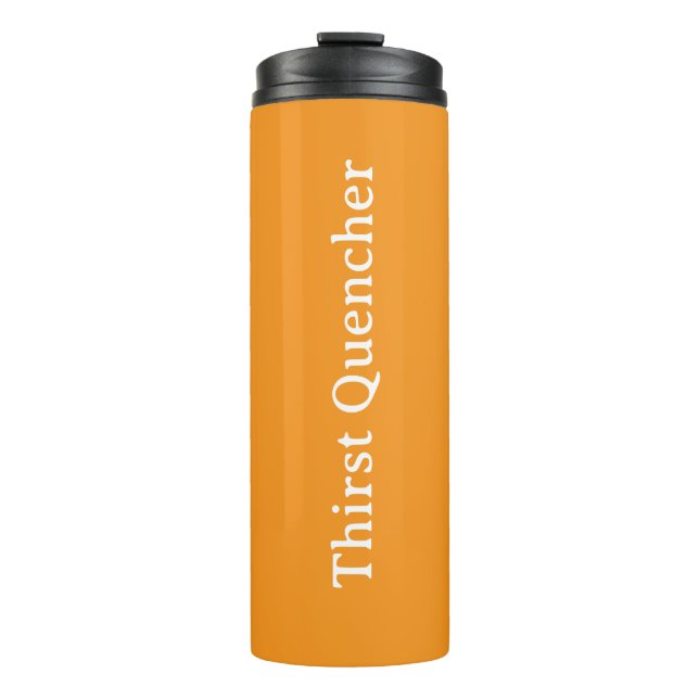 Termo Apaga la sed Naranja  (Anverso)