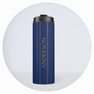 Termo Apellido o empresa Navy Blue & Gold Name