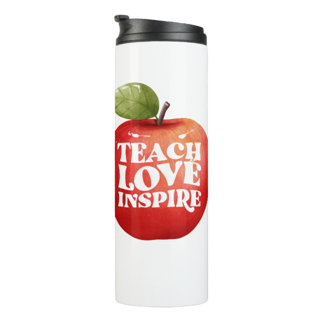 Termo Apreciación del profesor- Enseñar inspirar amor (Rotado hacia la derecha)