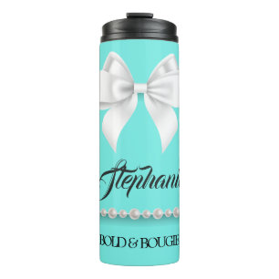 Termo Aqua Elegant Tiffany Pearls Girly Fancy Bougie