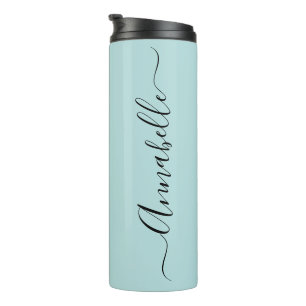 Termo Aqua Mint Green Nombre personalizado Termal Tumble