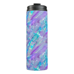 Termo Aquamarina y Amethyst Crystal