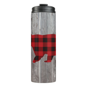 Termo arándano rústico de madera granero de madera dorad