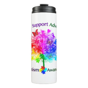 Termo Árbol arcoiris de autismo