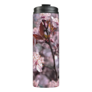 Termo Árbol de ciruelas térmicas tumorales rosado