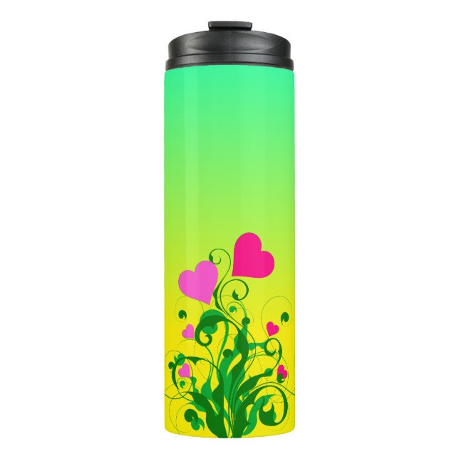 Termo Árbol de corazones de amor (Anverso)