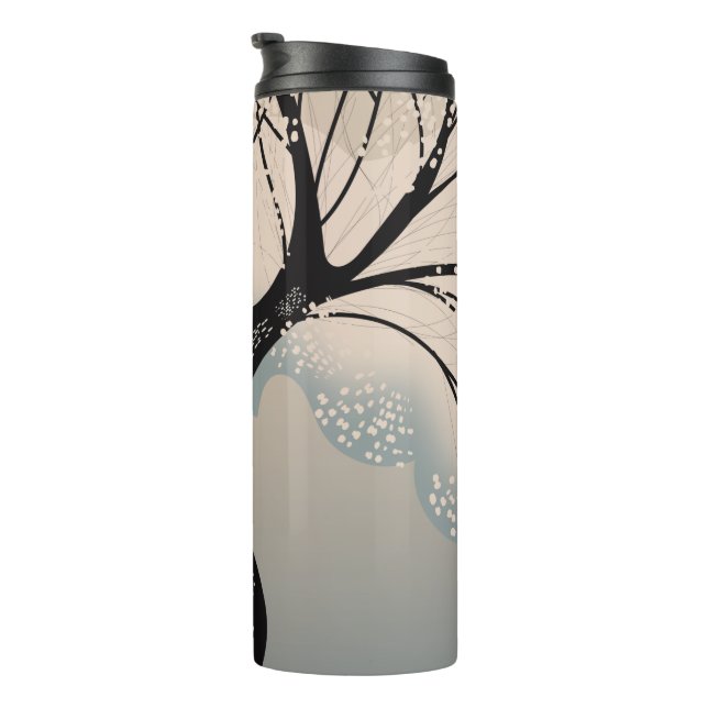 Termo árbol de flor japonesa (Rotado hacia la derecha)