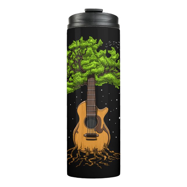 Termo Árbol De Guitarra Acústica De Vida (Anverso)