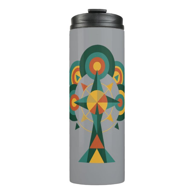 Termo Árbol de la Vida Arte Boho Mandala (Anverso)