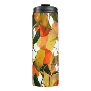 Termo Árbol de mandarinas: jugoso patrón sin costuras.