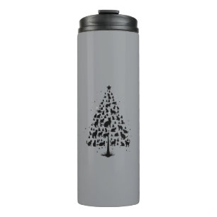 Termo Árbol de Navidad Amante de Gatos 1