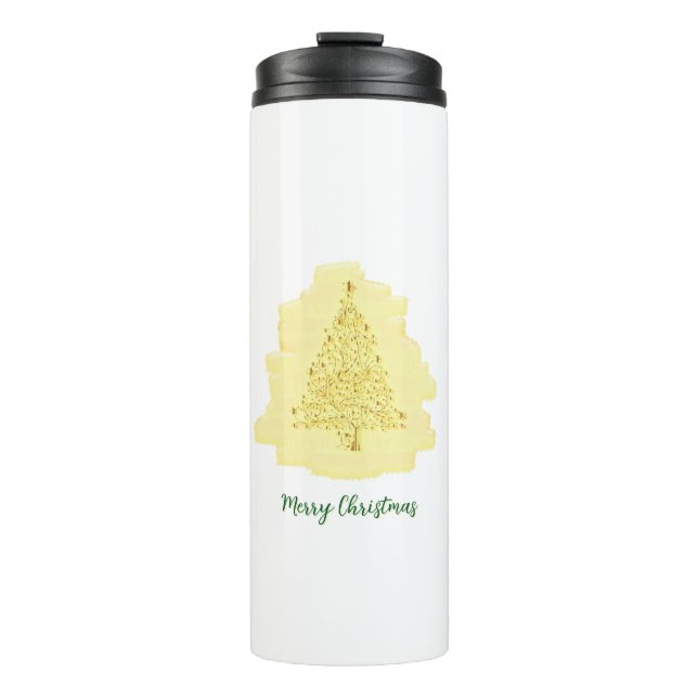 Termo Árbol de Navidad amarillo (Anverso)
