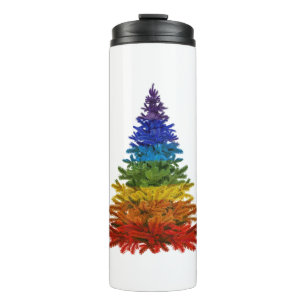 Termo árbol de navidad arco iris