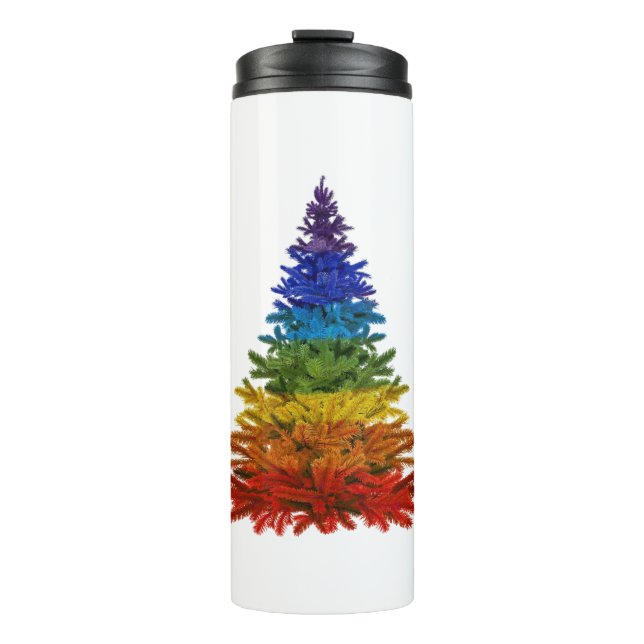 Termo árbol de navidad arco iris (Anverso)