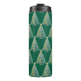 Termo Árbol de Navidad Colorido