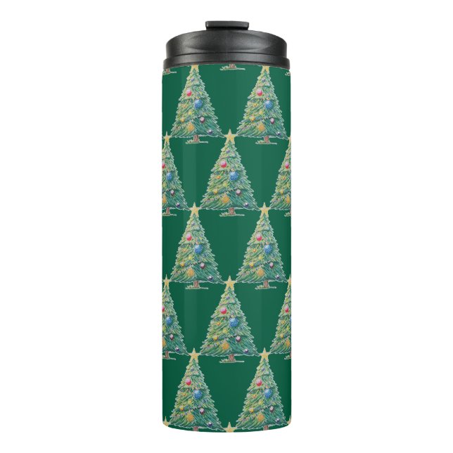 Termo Árbol de Navidad Colorido (Anverso)